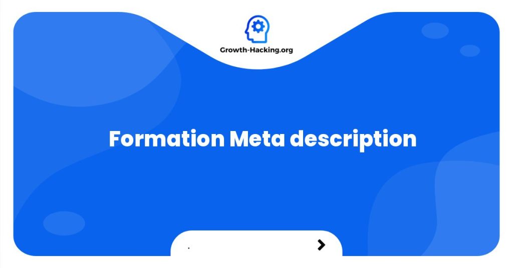 Formation Meta description